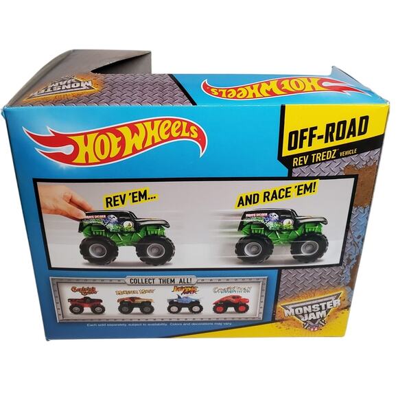 Hot Wheels Monster Jam Rev Tredz Monster Mutt Monster Truck 1:43 W2518 - Picture 2 of 2